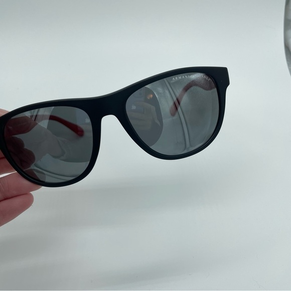 Armani Exchange New Polarized Red and Black Sunglasses with Case - Picture 10 of 13
